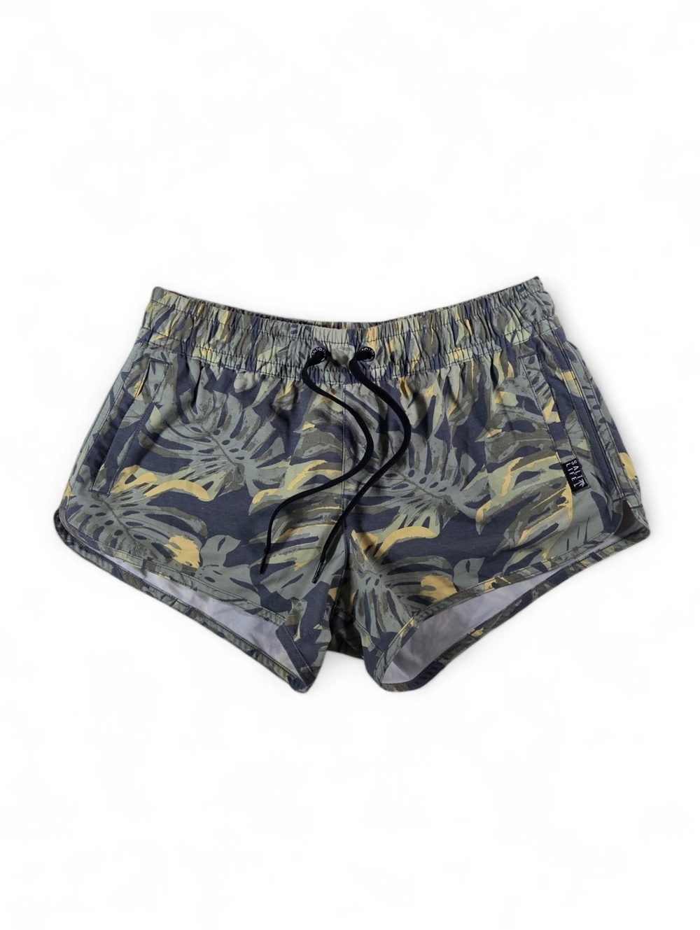 SALT LIFE Tropical Leaf Loungin Short Summer Beach Shorts Small Boardshorts